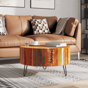 vidaXL Coffee Table Reclaimed Solid Wood Round