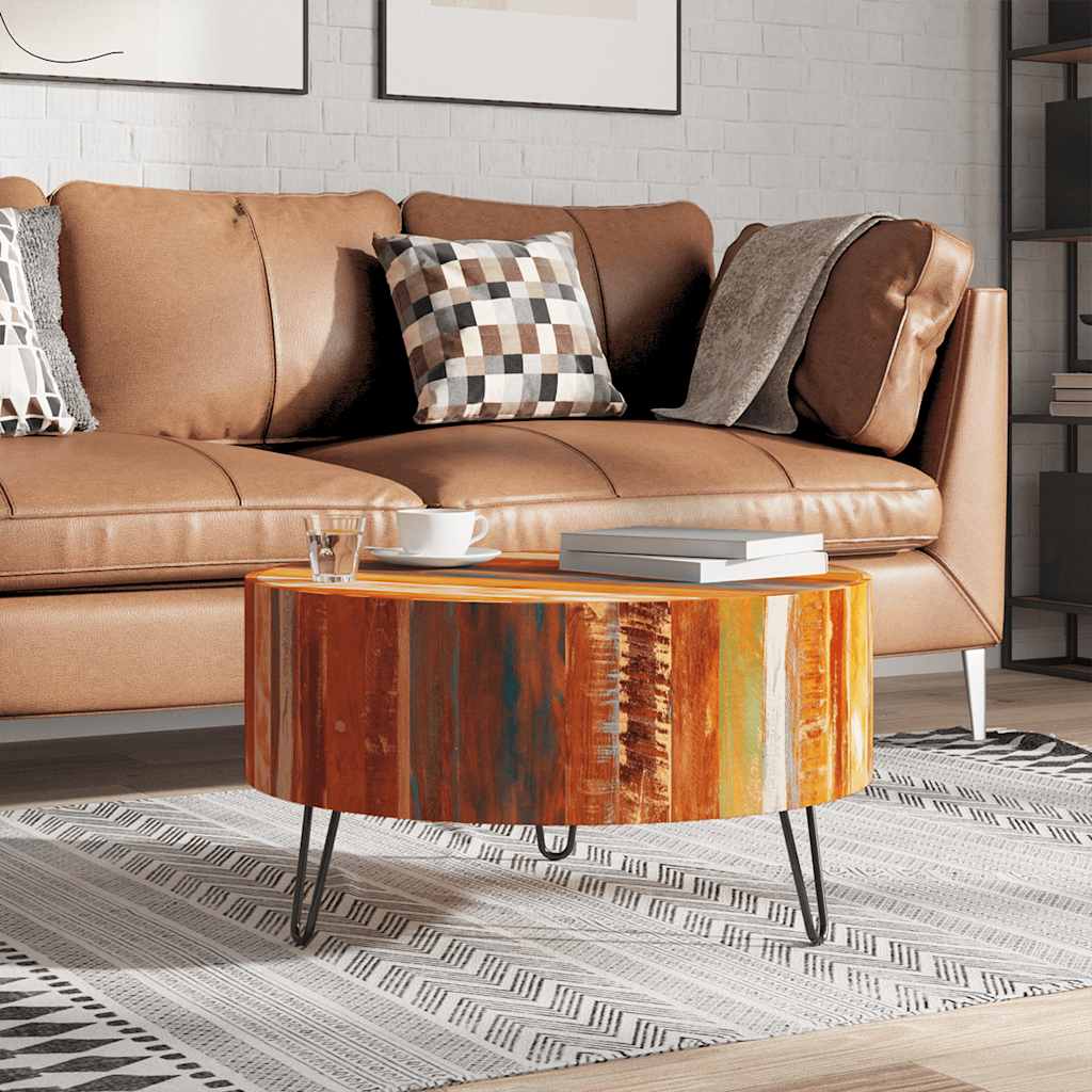 vidaXL Coffee Table Reclaimed Solid Wood Round