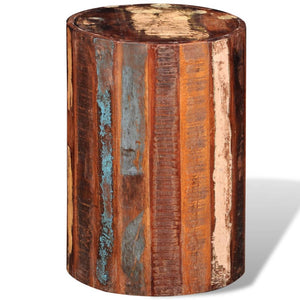vidaXL Solid Reclaimed Wood Stool