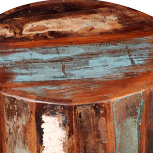 vidaXL Solid Reclaimed Wood Stool