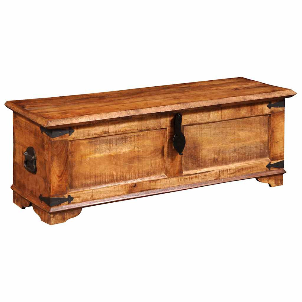 vidaXL Chest Rough Mango Wood