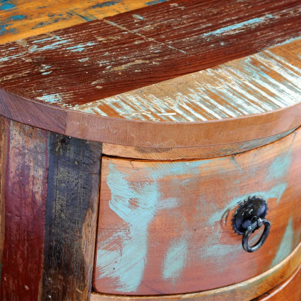 vidaXL Side Cabinet with 3 Drawers Solid Reclaimed Wood