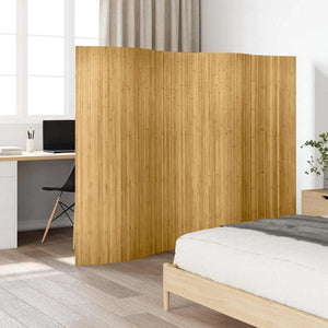vidaXL Bamboo Room Divider Natural 250 cm Wide 165 cm High