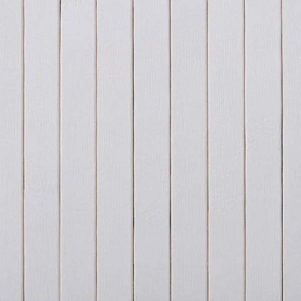 vidaXL Bamboo Room Divider White Width 250 cm Height 165 cm