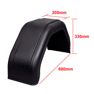 vidaXL Mudguards 2 pcs. for Trailers 200x680 mm
