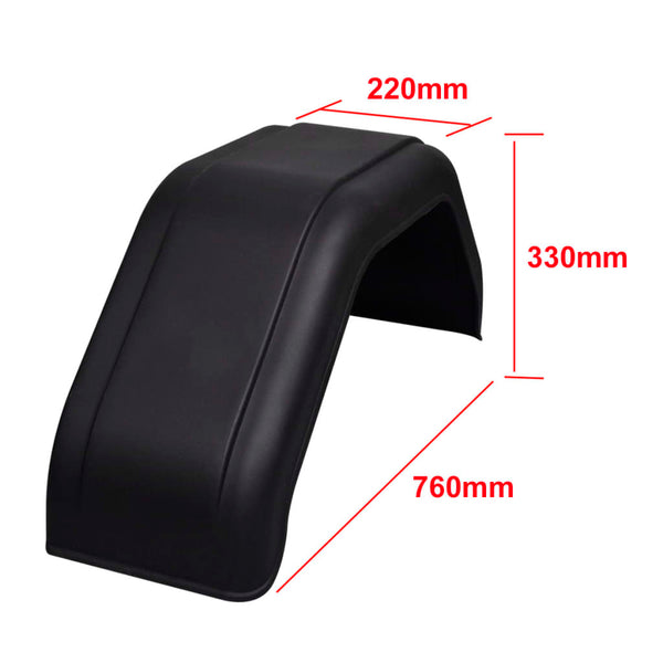 2 x Trailer mudguards 220 x 760 mm