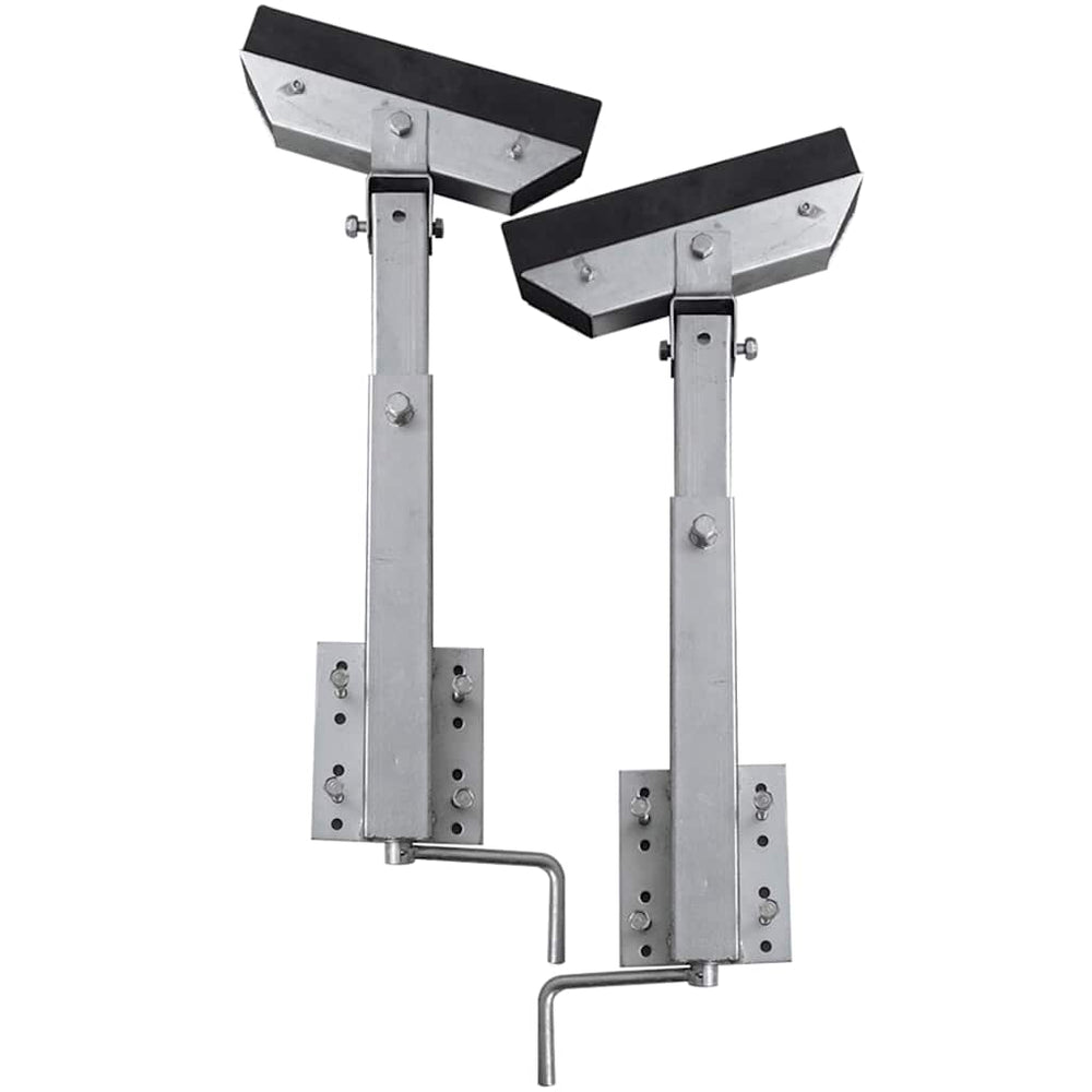 vidaXL Boat Trailer Supports Solid Rubber 2-Piece Set 63 - 88 cm