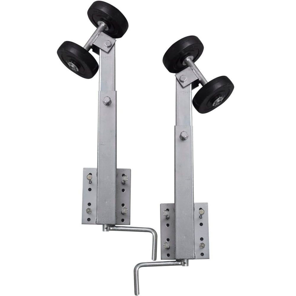 vidaXL Boat Trailer Support Double Rollers 2-Piece Set 59-84 cm