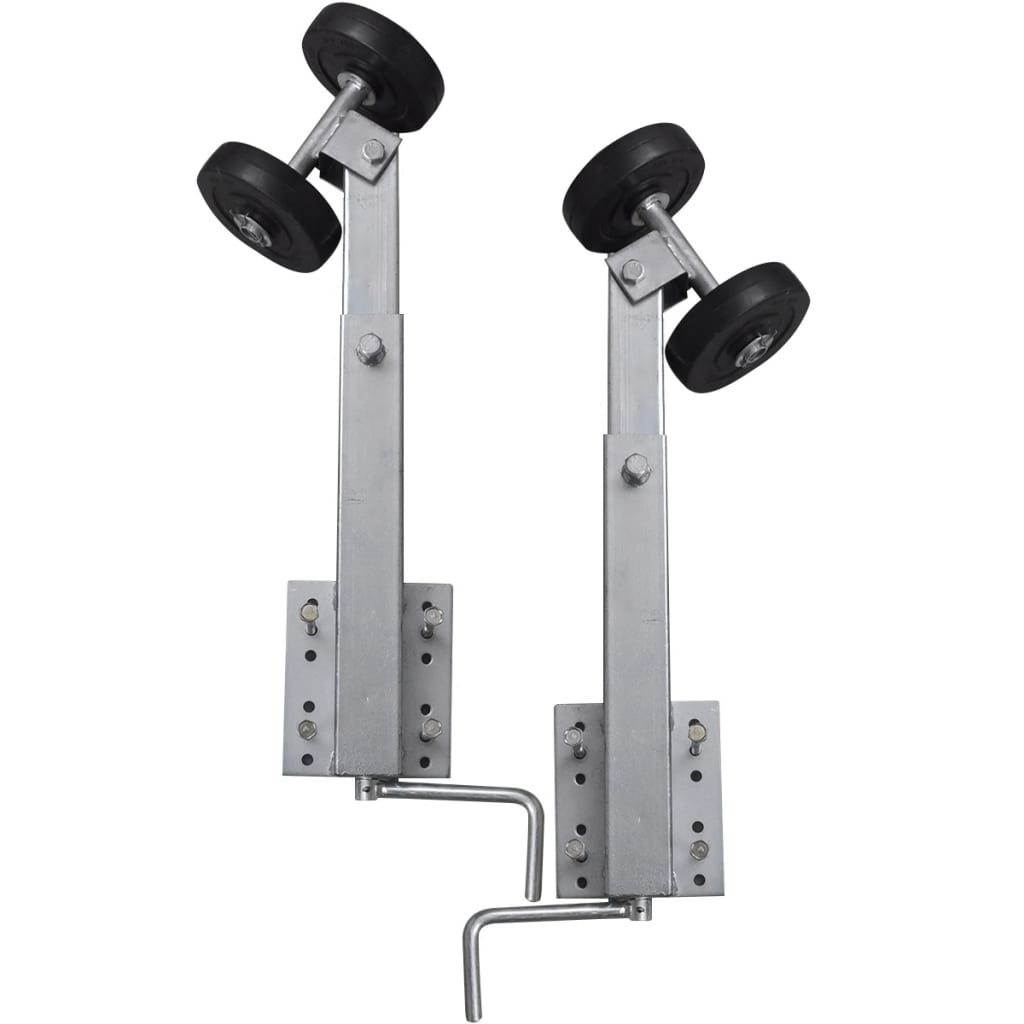 vidaXL Boat Trailer Support Double Rollers 2-Piece Set 59-84 cm