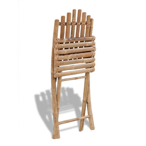 vidaXL Garden Chairs Bamboo 4 pcs.