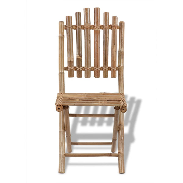 vidaXL Garden Chairs Bamboo 4 pcs.