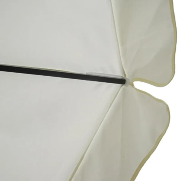 vidaXL Aluminum Parasol Portable Parasol Base White