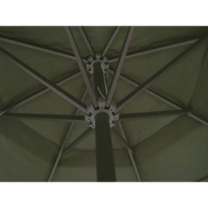 vidaXL Aluminium Parasol Portable Parasol Stand Green