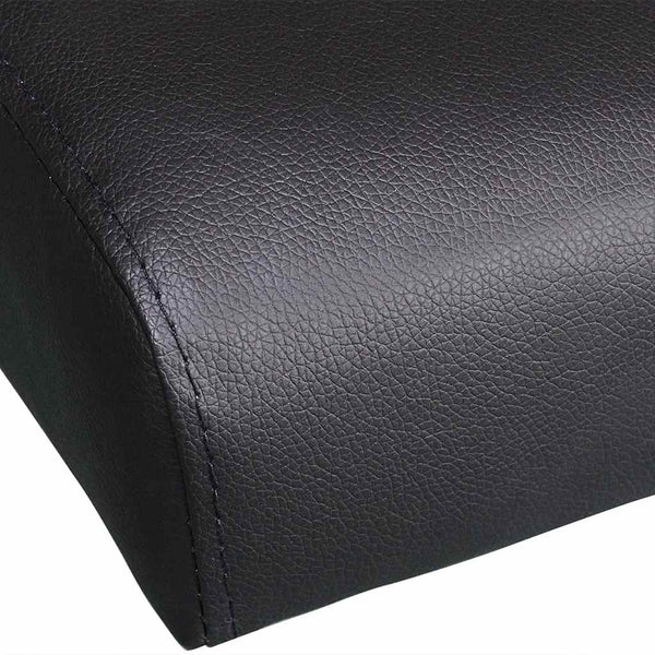 vidaXL Sofa Bed with 2 Pillows Faux Leather Extendable Black