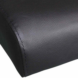 vidaXL Sofa Bed with 2 Pillows Faux Leather Extendable Black