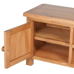 vidaXL TV Cabinet 103x36x46 cm Solid Oak Wood