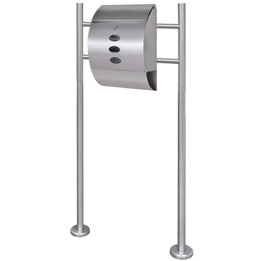 Stainless steel mailbox with stand