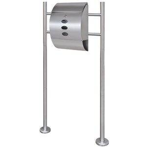 Stainless steel mailbox with stand