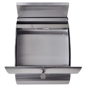 Stainless steel mailbox with stand
