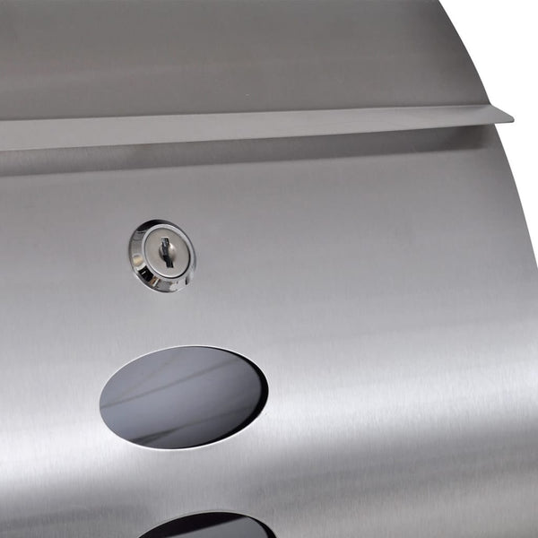 Stainless steel mailbox with stand