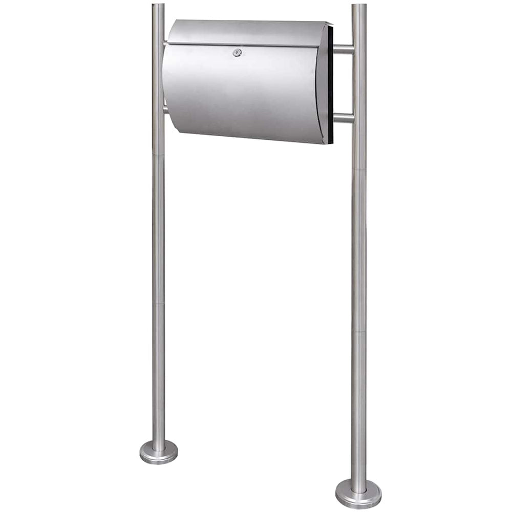 Stainless steel mailbox with stand