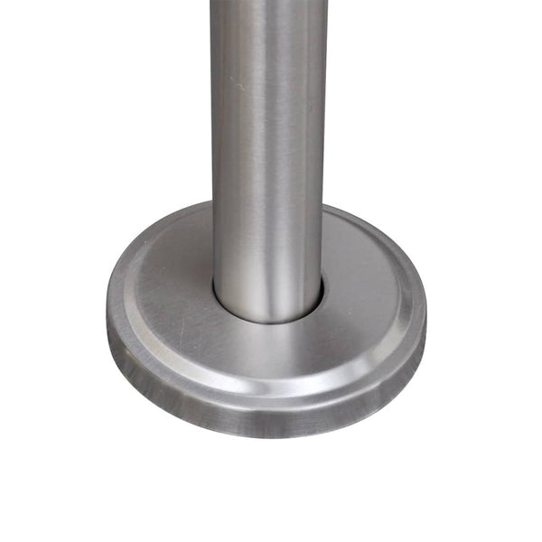 Double stainless steel letterbox with stand