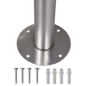 Double stainless steel letterbox with stand