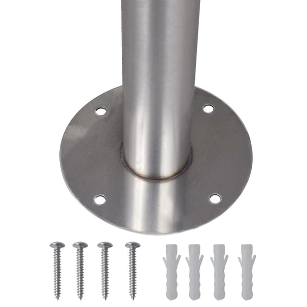 Double stainless steel letterbox with stand