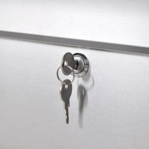 Double stainless steel letterbox with stand