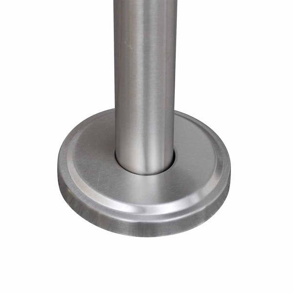 Double stainless steel letterbox with stand
