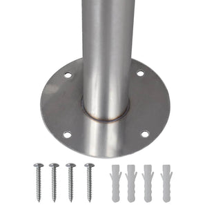Double stainless steel letterbox with stand
