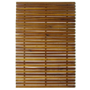 2 Pcs. Acacia Wood Bath Mat 80 x 50 cm