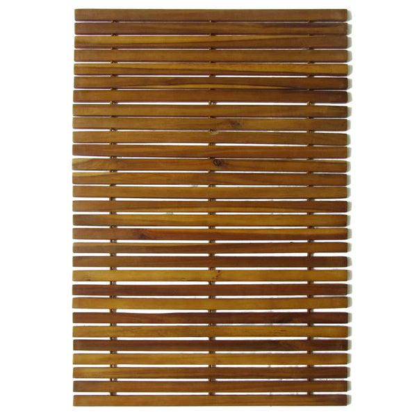 2 Pcs. Acacia Wood Bath Mat 80 x 50 cm