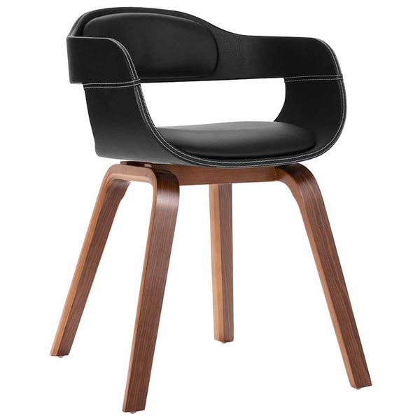 vidaXL Dining Chair Bentwood and Faux Leather