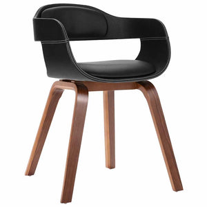 vidaXL Dining Chair Bentwood and Faux Leather