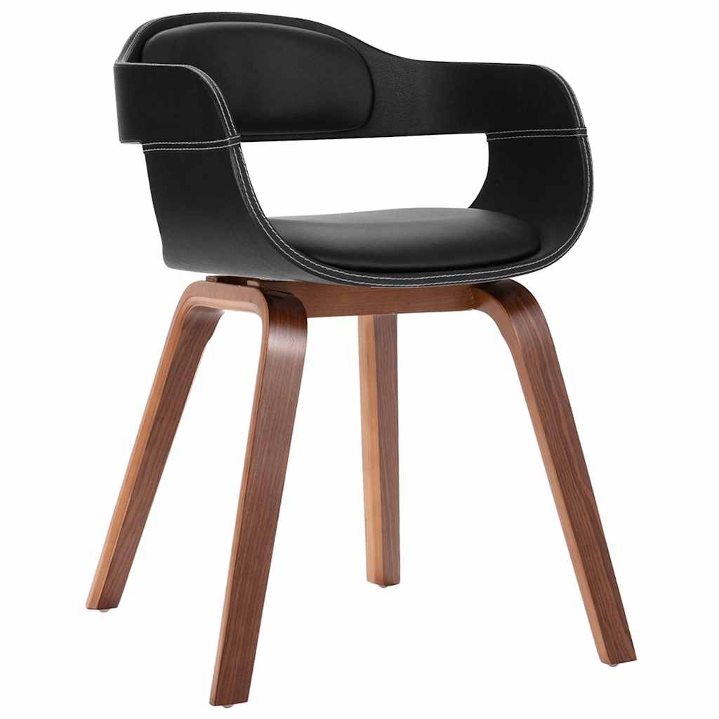 vidaXL Dining Chair Bentwood and Faux Leather