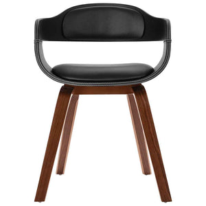 vidaXL Dining Chair Bentwood and Faux Leather