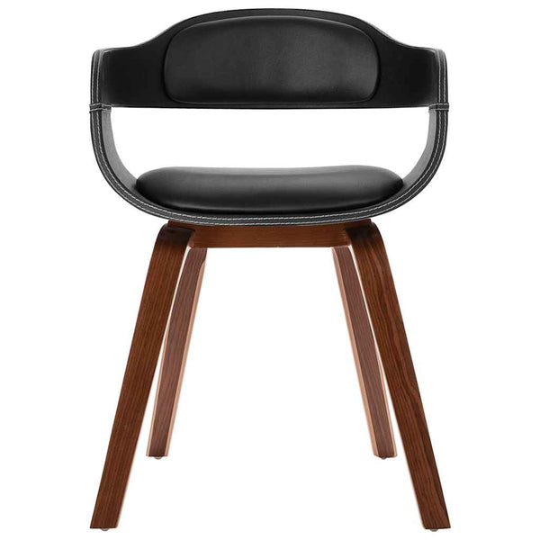 vidaXL Dining Chair Bentwood and Faux Leather