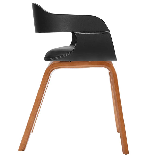 vidaXL Dining Chair Bentwood and Faux Leather