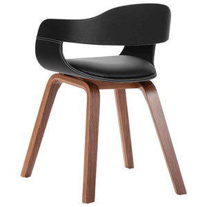 vidaXL Dining Chair Bentwood and Faux Leather
