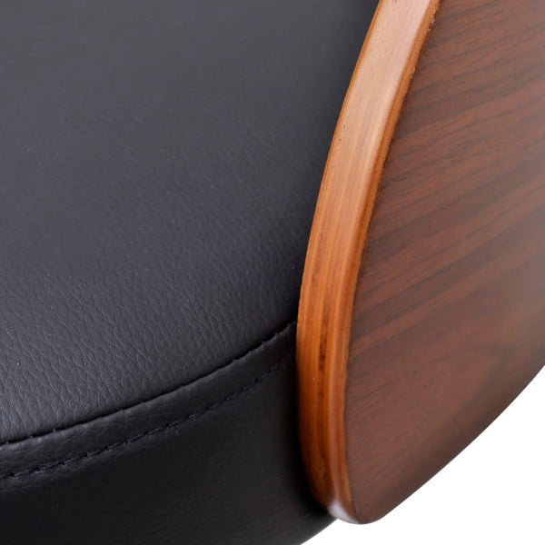 vidaXL Bar Stools 2 pcs Bent Wood