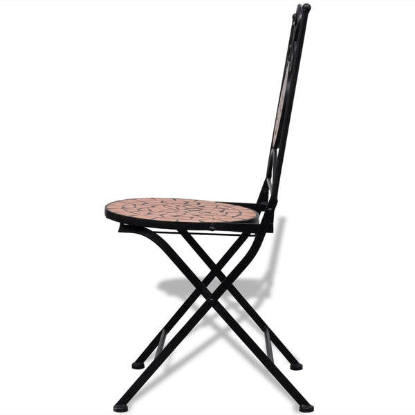 vidaXL 3-Piece Bistro Set Ceramic Terracotta