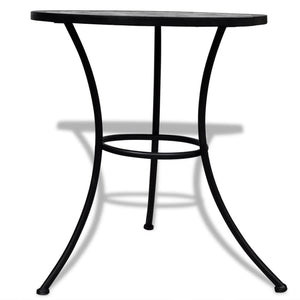 vidaXL 3-Piece Bistro Set Ceramic Black and White