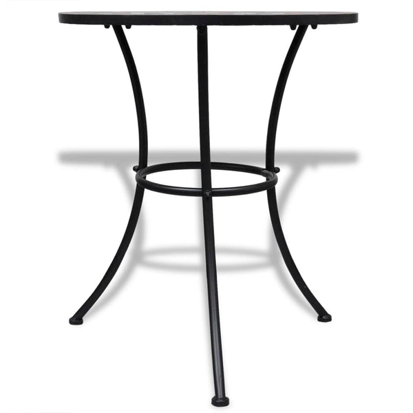 vidaXL 3-Piece Bistro Set Ceramic Terracotta and White