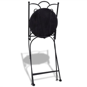 vidaXL 3-Piece Bistro Set Ceramic Terracotta and White