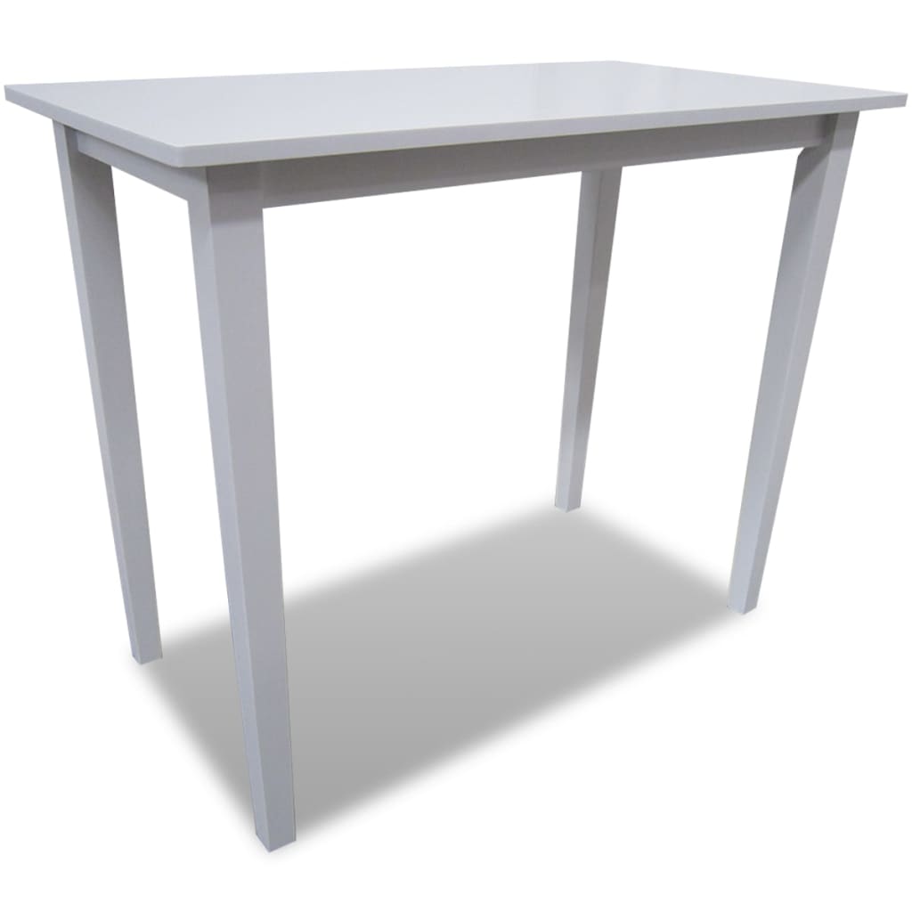 vidaXL White Wooden Bar Table