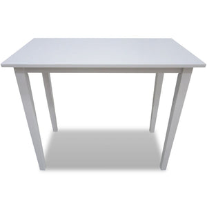 vidaXL White Wooden Bar Table