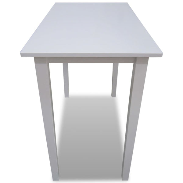 vidaXL White Wooden Bar Table