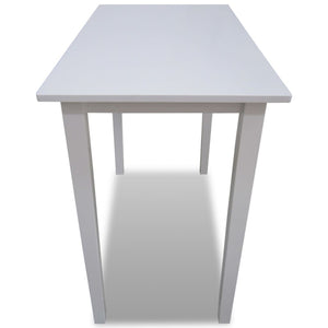 vidaXL White Wooden Bar Table