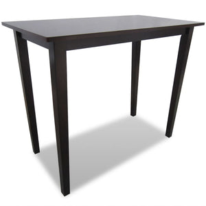 vidaXL Bar Table Wood Brown